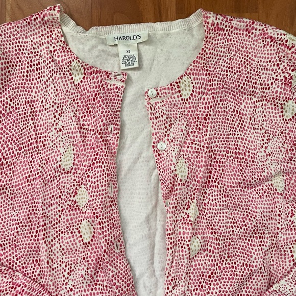 Harold's snake print silk cardigan y2k vibes - Picture 2 of 6